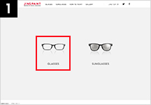 GlassesとSunglassからGlassesを選択
