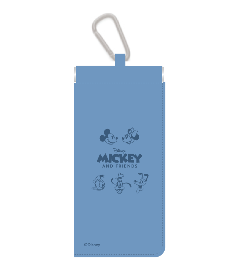 プレートの持ち運びに便利！JINS Switch FASHION COLOR PLATE / Mickey&Friends デザイン オリジナルカラビナ付き専用ケース